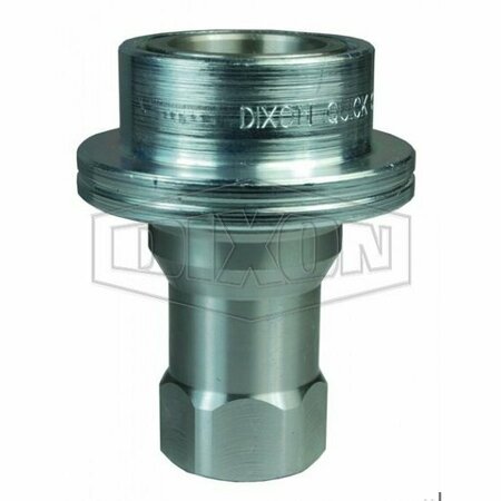 DIXON DQC HS Interchange Steam Female Coupler, 1/2-14 Nominal, Female BSPP, 303 Stainless Steel 4HSBF4-S